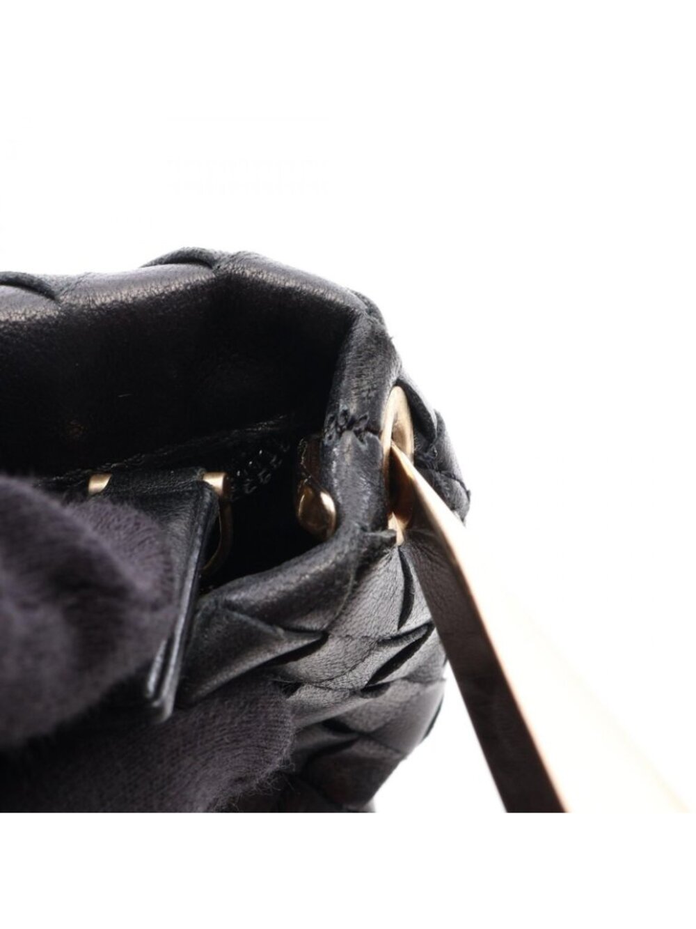 Bottega Veneta Handbag Intrecciato Black Leather - Picture 9 of 11
